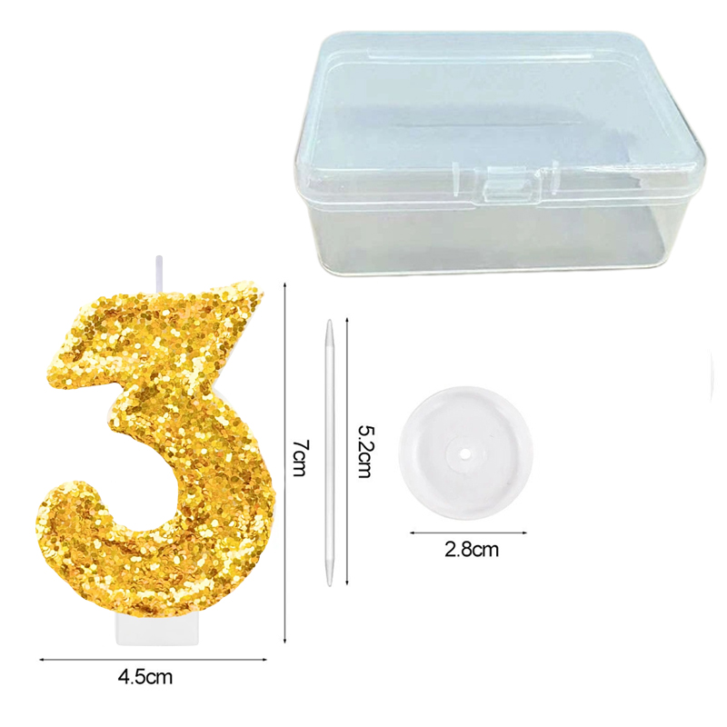 Digital Birthday Candle Gold C - đánh giá và giá Soy Wax