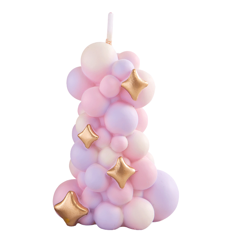 Colorful balloon pillar candle - đánh giá và giá Paraffin Wax