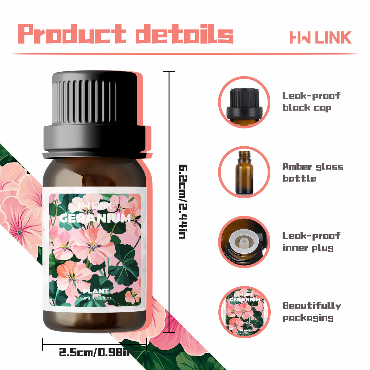 Geranium Essential Oils 10ml P - đánh giá và giá Silk Candle