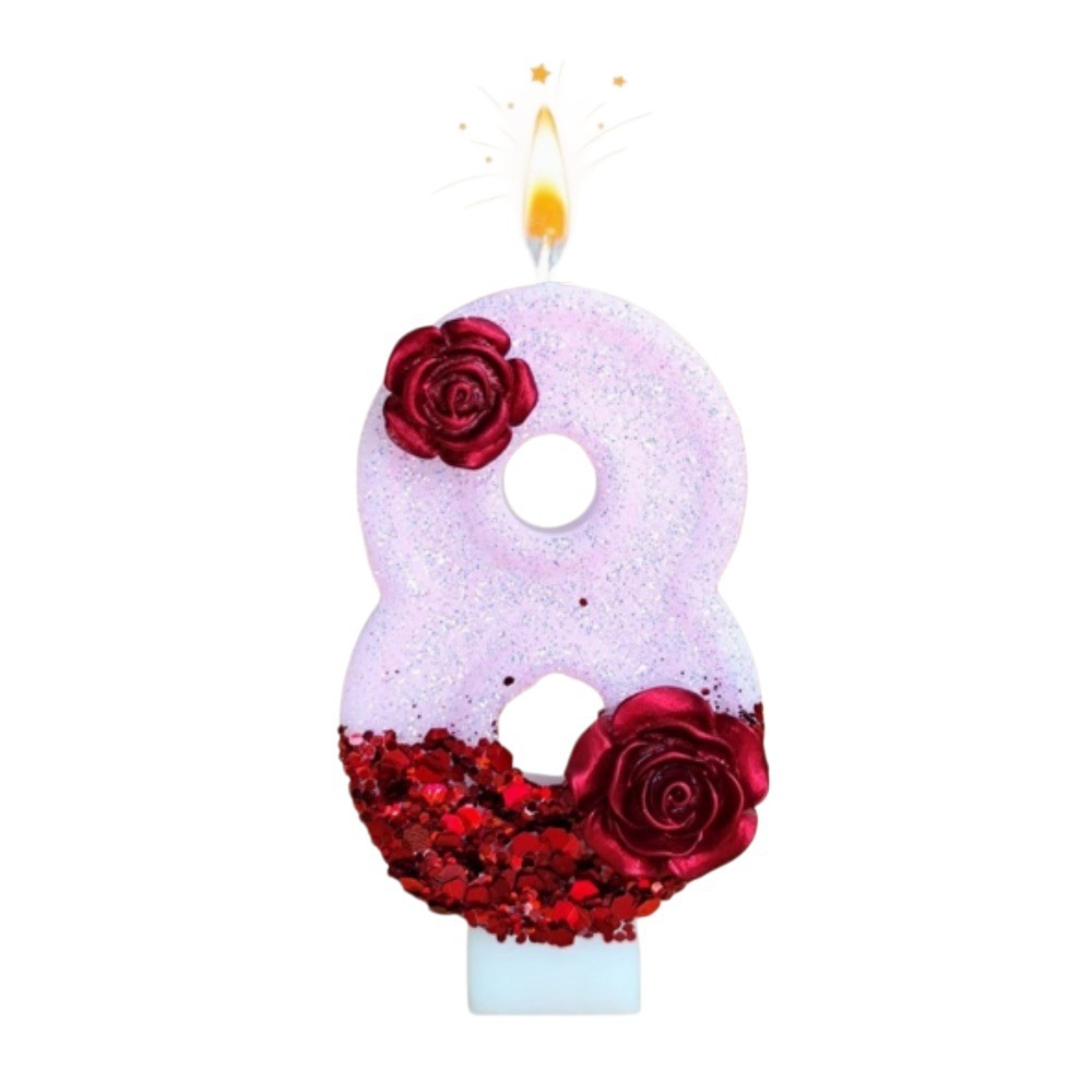 Number Pink Glitter Red Rose F - đánh giá và giá Soy Wax